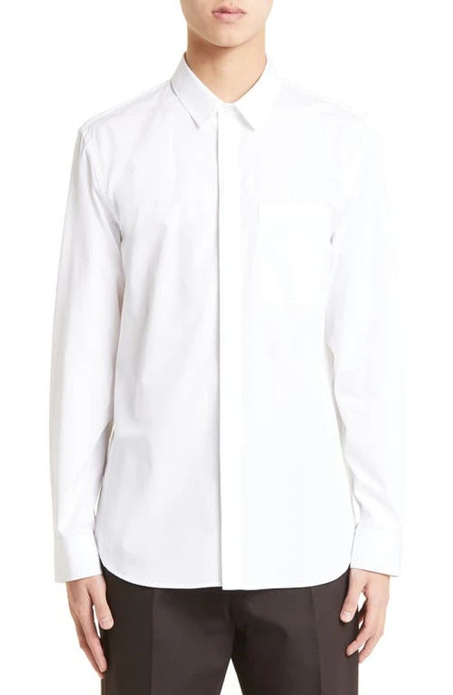 Jil Sander Tuesday Cotton Poplin Button-Up Shirt White at Nordstrom, Eu