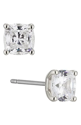 Nadri Modern Luv Small Cubic Zirconia Stud Earrings in Rhodium at Nordstrom