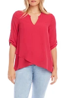 Karen Kane Asymmetrical Wrap Hem Top at Nordstrom,