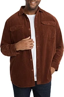 Johnny Bigg Stan Corduroy Overshirt in Rust at Nordstrom, Size 1X-Large