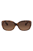 Ray-Ban Jackie 58mm Rectangular Sunglasses in Havana/Brown Gradient at Nordstrom