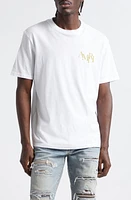 AMIRI Champagne Cotton Graphic T-Shirt in White at Nordstrom, Size Large