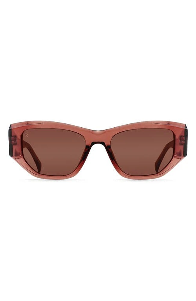 RAEN Ynez 54mm Mirrored Square Sunglasses in Allegra/Teak at Nordstrom