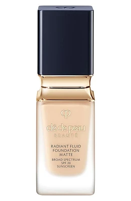 Clé de Peau Beauté Beauté Radiant Fluid Matte Foundation SPF 20 in O10 - Light Ocher at Nordstrom