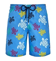 Vilebrequin Men's Ronde Des Tortues Multicolore Longer Length Board Shorts in Faience at Nordstrom