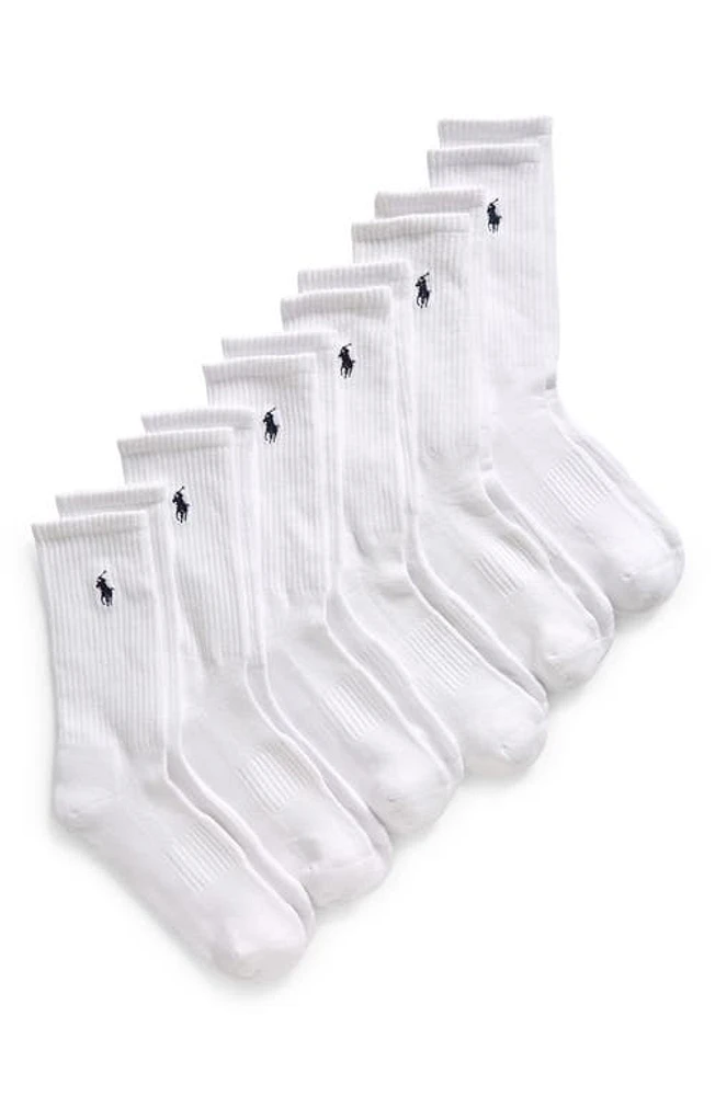 Polo Ralph Lauren Assorted 6-Pack Crew Socks in White at Nordstrom