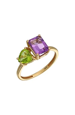 Bony Levy 14K Gold Amethyst & Peridot Ring Yellow at Nordstrom,