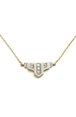 David Webb Motif Scape Pendant Necklace in Yellow Gold at Nordstrom, Size 16