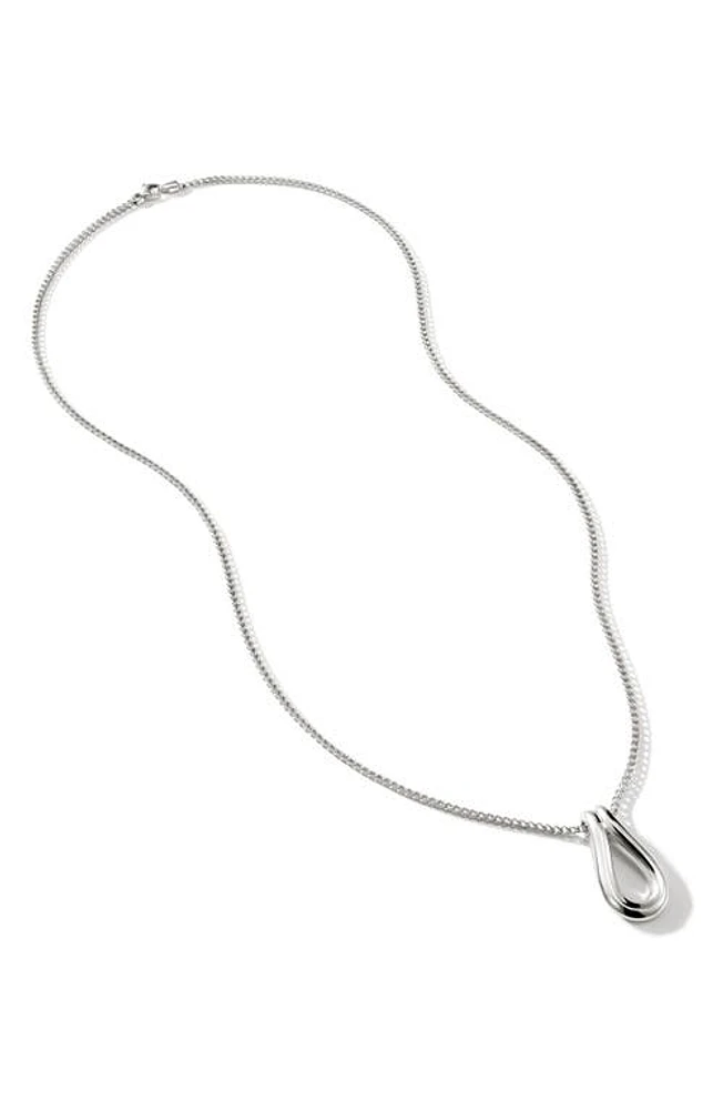 John Hardy Surf Pendant Necklace in Silver at Nordstrom, Size 24