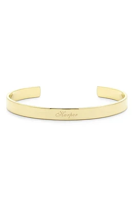 Brook and York Personalized Name Cuff in Gold at Nordstrom