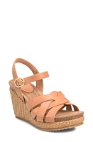 Söfft Carlana Wedge Sandal Luggage at Nordstrom,