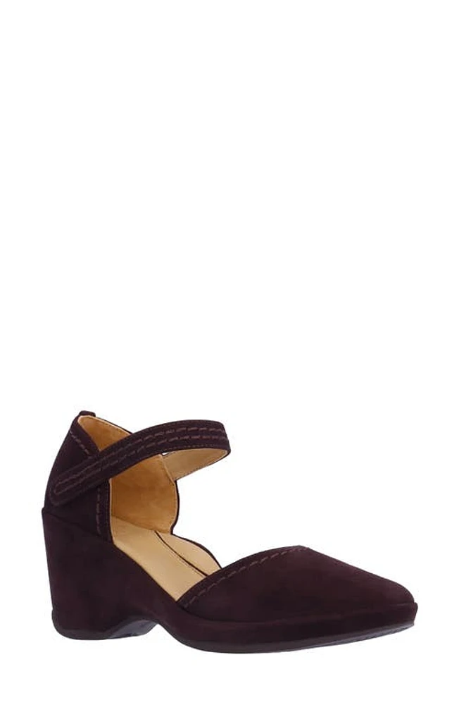 L'Amour des Pieds Orva Wedge Sandal Chocolate at Nordstrom,