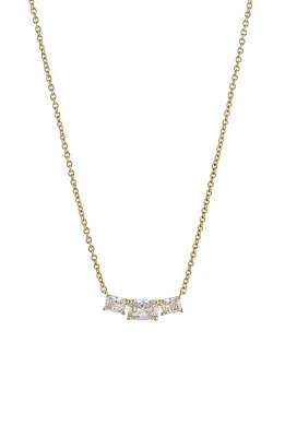 Nadri Isle Cubic Zirconia Frontal Necklace in Gold at Nordstrom