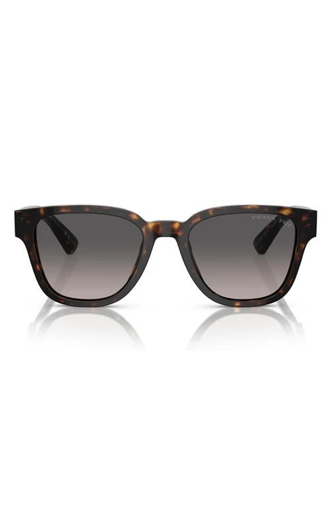 Prada 52mm Square Polarized Sunglasses in Tortoise at Nordstrom