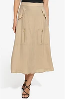 DKNY Organza Cargo Midi Skirt at Nordstrom,