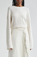 A. L.C. Reese Textured Pullover Natural/White Stripe at Nordstrom,