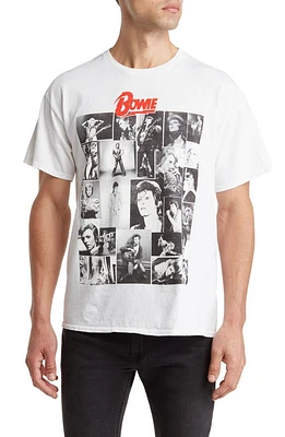 Merch Traffic David Bowie Photo Collage Graphic T-Shirt in White Overdye at Nordstrom, Size Xx-Large