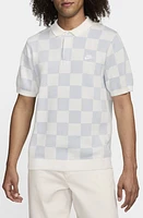 Nike Club Checkers Jacquard Polo Sweater at Nordstrom,