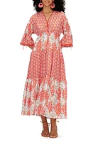 Diane von Furstenberg Boris Mixed Floral Midi Dress Star Fruit Print/Ditzy Fruits at Nordstrom,