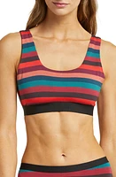 MeUndies Print U-Back Bralette Bright Stripes at Nordstrom,