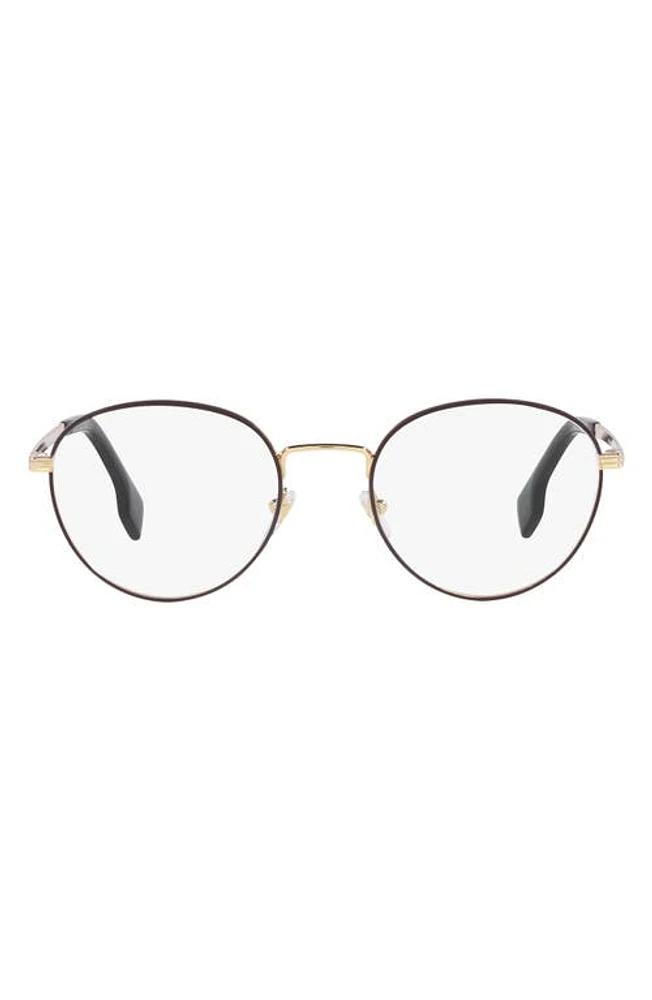 Versace 51mm Phantos Optical Glasses in Matte Gold at Nordstrom