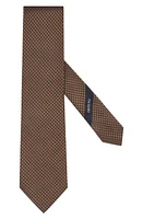 ZEGNA TIES Cento Fili Dot Jacquard Silk Tie in Vicuna at Nordstrom