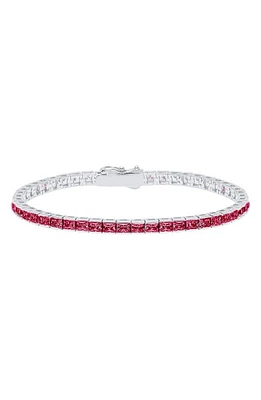 Crislu Tennis Bracelet in Ruby at Nordstrom