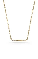 Dana Rebecca Designs Sylvie Rose Diamond Bar Pendant Necklace in Yellow Gold at Nordstrom