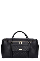 Luli Bebé Monaco Faux Leather Travel Bag in Ebony Black at Nordstrom