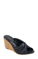 André Assous Merida Wedge Sandal Navy at Nordstrom,