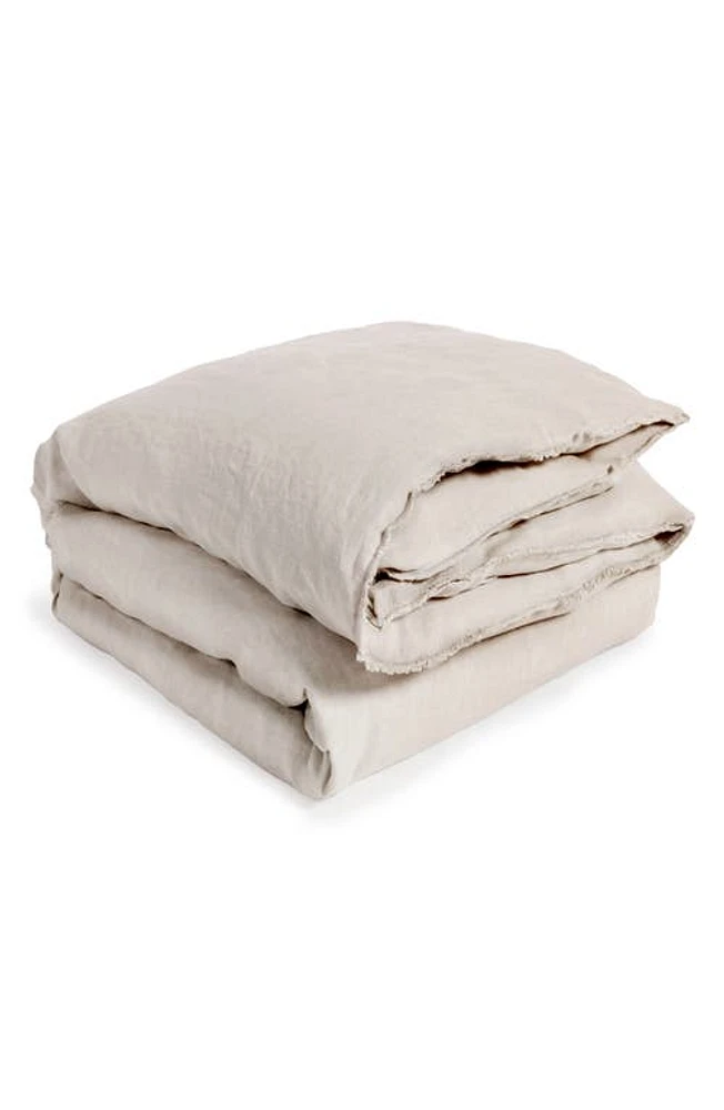 Pom Pom at Home 'Blair' Linen Duvet Cover in Taupe at Nordstrom