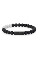 le gramme Men's Beaded Bracelet Black Ceramic/Silver at Nordstrom, Cm