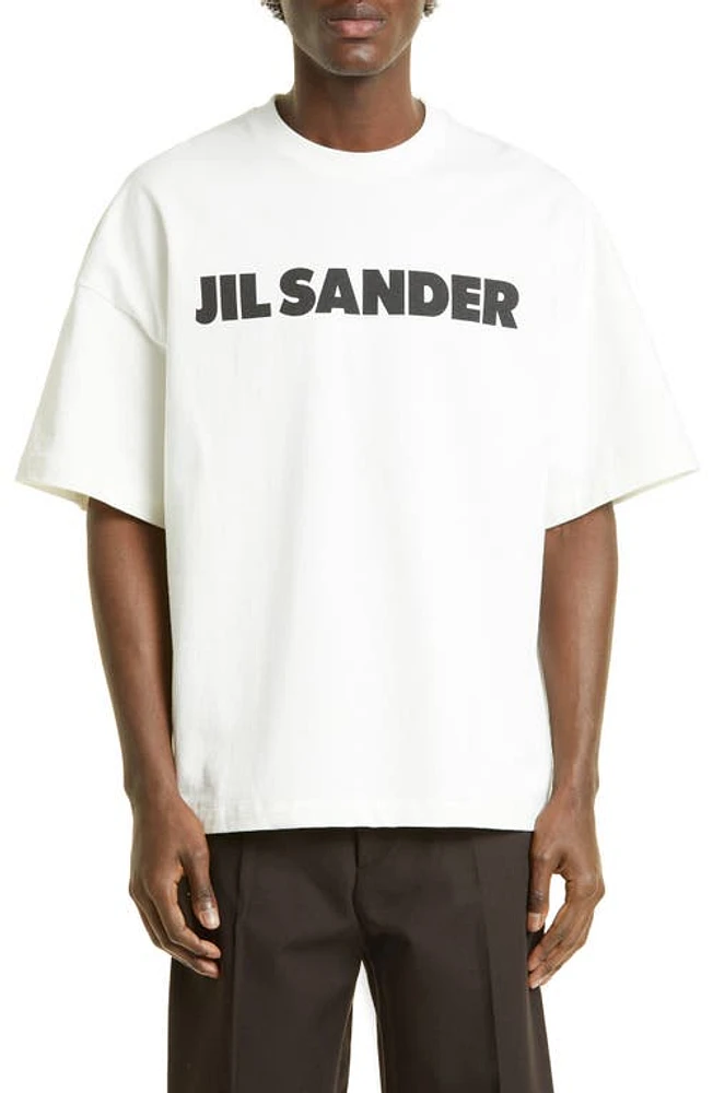 Jil Sander Men's Brand Graphic Tee 102 Porcelain at Nordstrom,