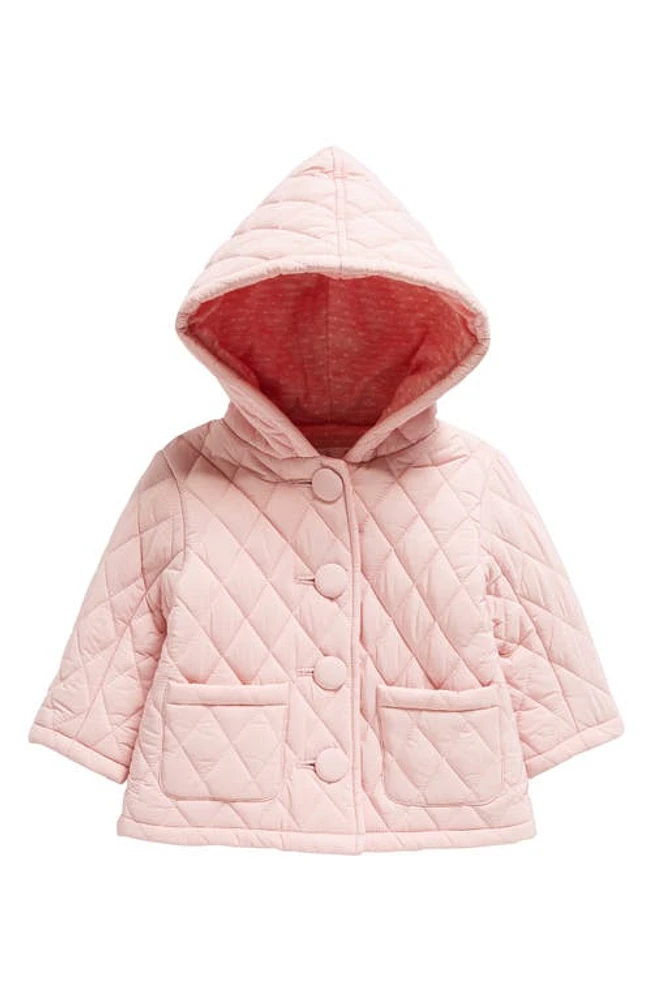 Rachel Riley Quilted Hooded Jacket in Pink at Nordstrom