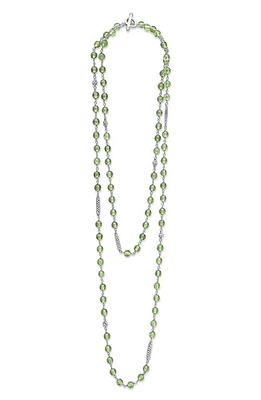 LAGOS Caviar Icon Peridot Bead Layered Toggle Necklace in Periwinkle at Nordstrom