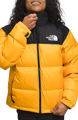 The North Face Men's 1996 Retro Nuptse 700 Fill Power Down Packable Jacket Summit Gold/Tnf Black at Nordstrom,