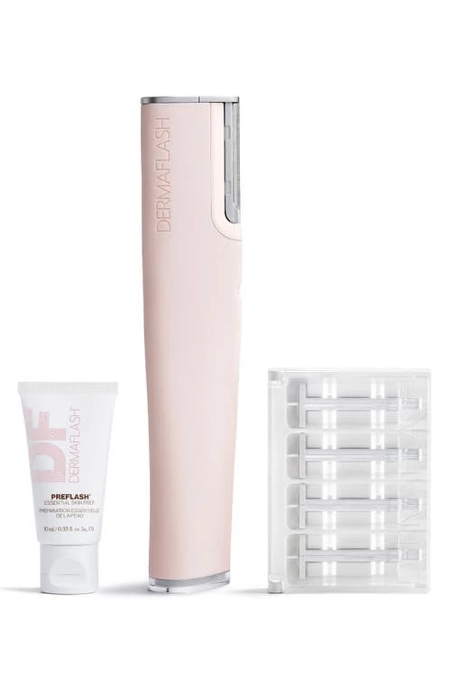 DERMAFLASH LUXE+ Advanced Sonic Dermaplaning & Peach Fuzz Removal Set in Blush at Nordstrom