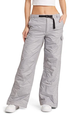 CONEY ISLAND PICNIC Alpine Slopes Quilted Wide Leg Cargo Pants at Nordstrom,