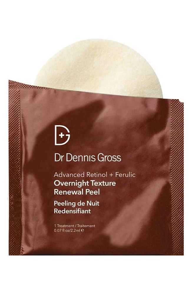 Dr. Dennis Gross Skincare Advanced Retinol + Ferulic Overnight Texture Renewal Peel at Nordstrom