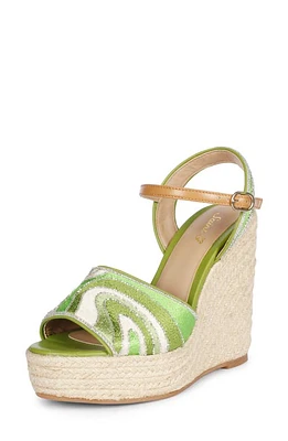 SAINT G Marcilia Platform Wedge Espadrille Sandal Multi at Nordstrom,