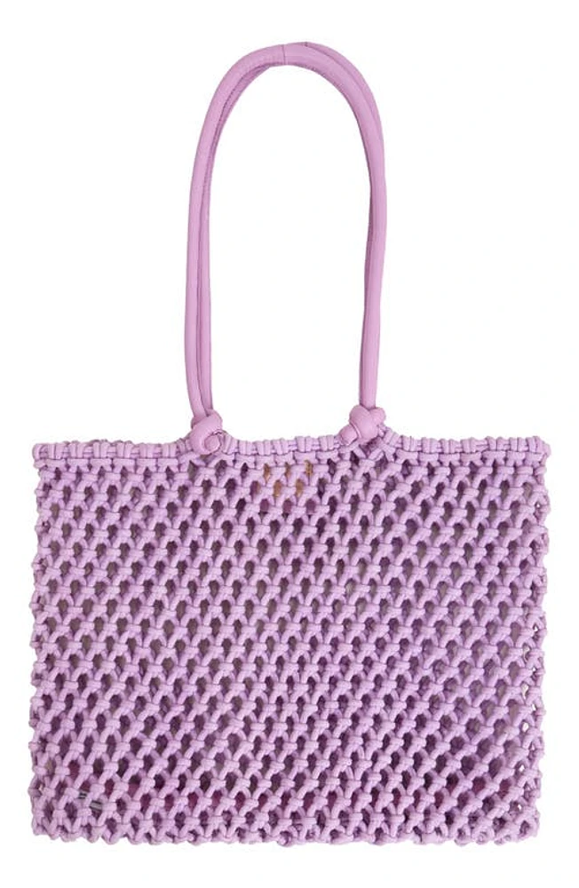 Clare V. Sandy Woven Market Tote in Lilac at Nordstrom