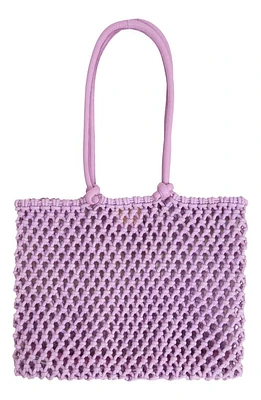 Clare V. Sandy Woven Market Tote in Lilac at Nordstrom