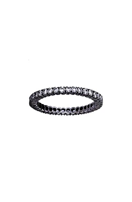 Sethi Couture Prong Set Diamond Eternity Band in Black Rhodium/Diamond at Nordstrom, Size 6.5