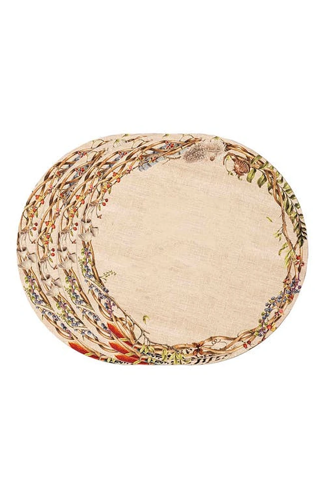 Juliska Forest Walk Pack of 4 Placemats in Cafe Au Lait at Nordstrom