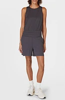 Sweaty Betty Gaia Yoga Sleeveless Romper Urban Grey at Nordstrom,