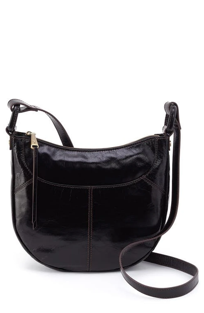 HOBO Sheila Scoop Leather Crossbody Bag in Black at Nordstrom