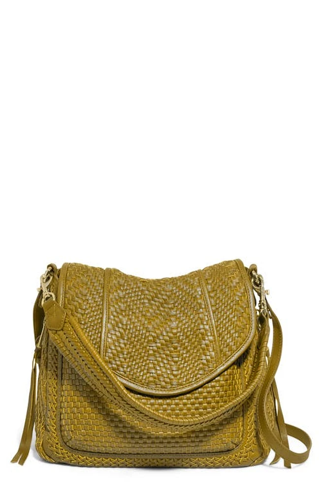 Aimee Kestenberg All For Love Woven Leather Shoulder Bag in Cumin at Nordstrom