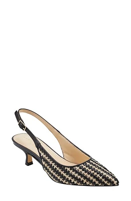 Marc Fisher LTD Larysa Pointed Toe Kitten Heel Slingback Pump Black at Nordstrom