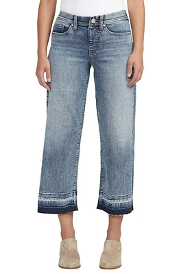 JAG Ava Release Hem Pull-On Mid Rise Wide Leg Jeans Skyfall at Nordstrom, X