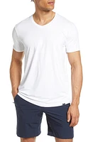 Barbell Apparel Men's Havok Stretch V-Neck T-Shirt White at Nordstrom,